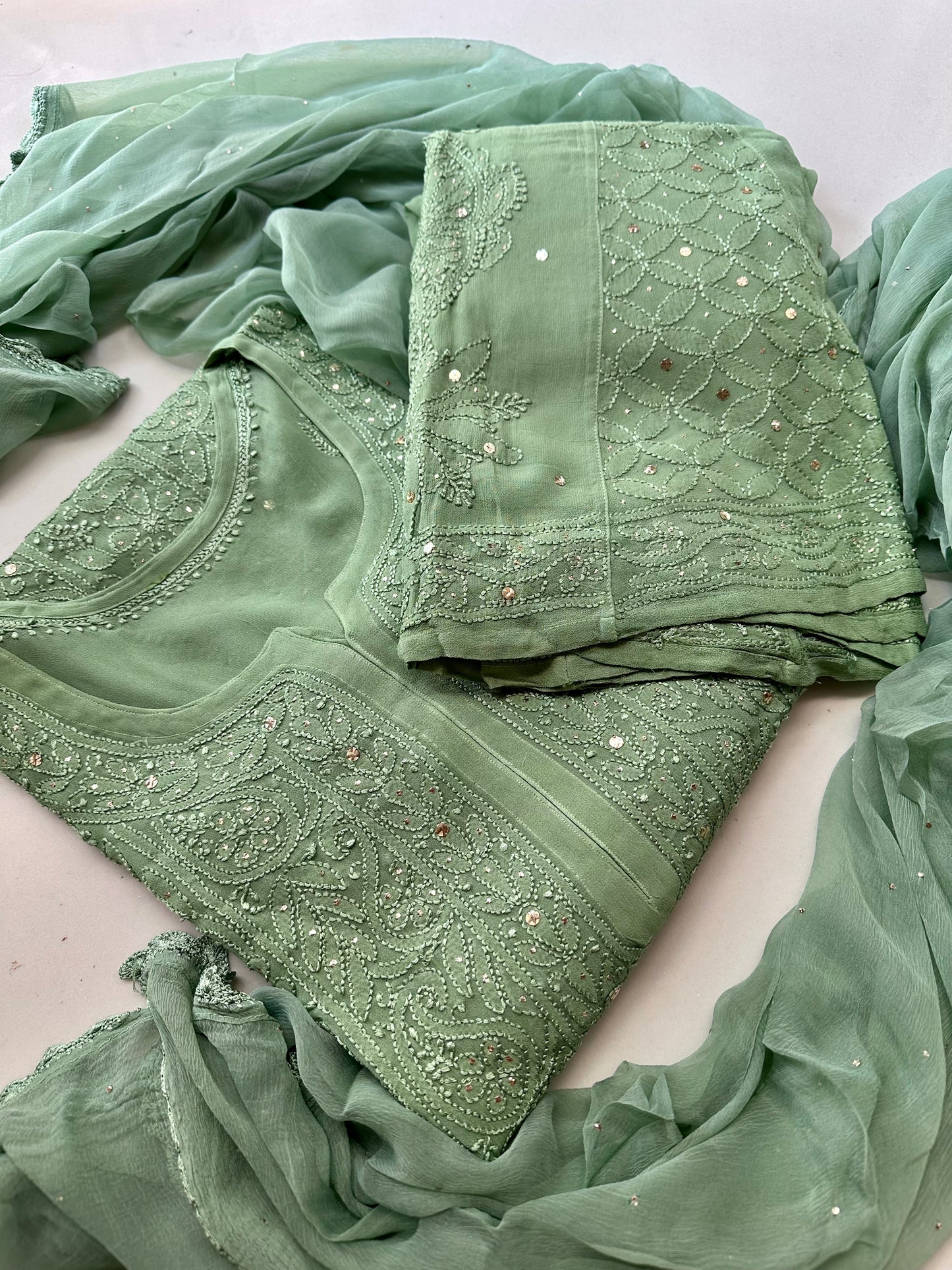 Tara Sage green Suit set