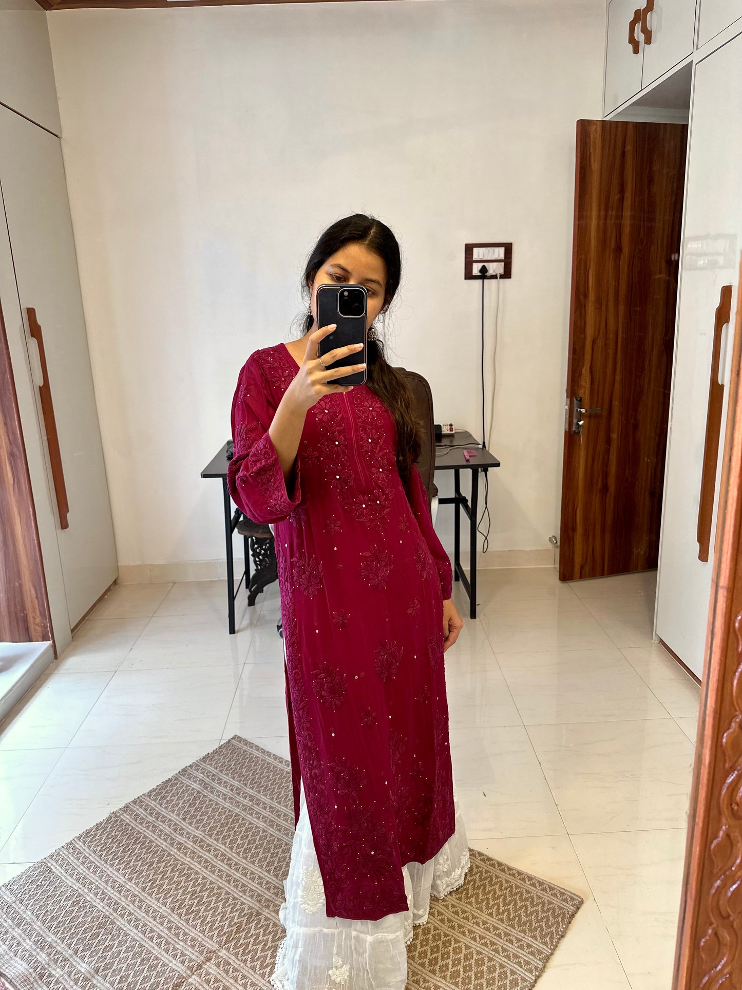 Festive Haniya Chikankari Kurta