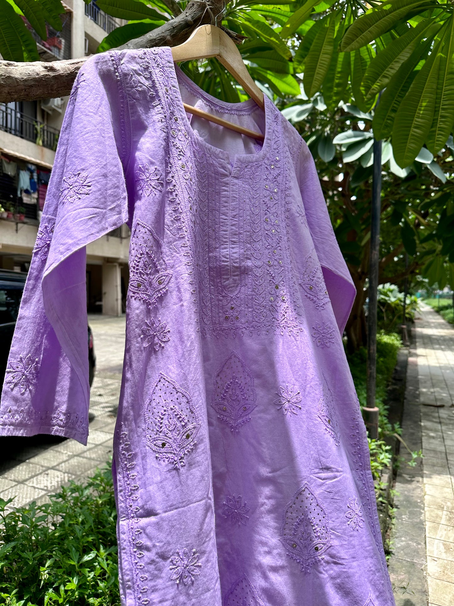 Siya Pure mul cotton Chikankari Kurta