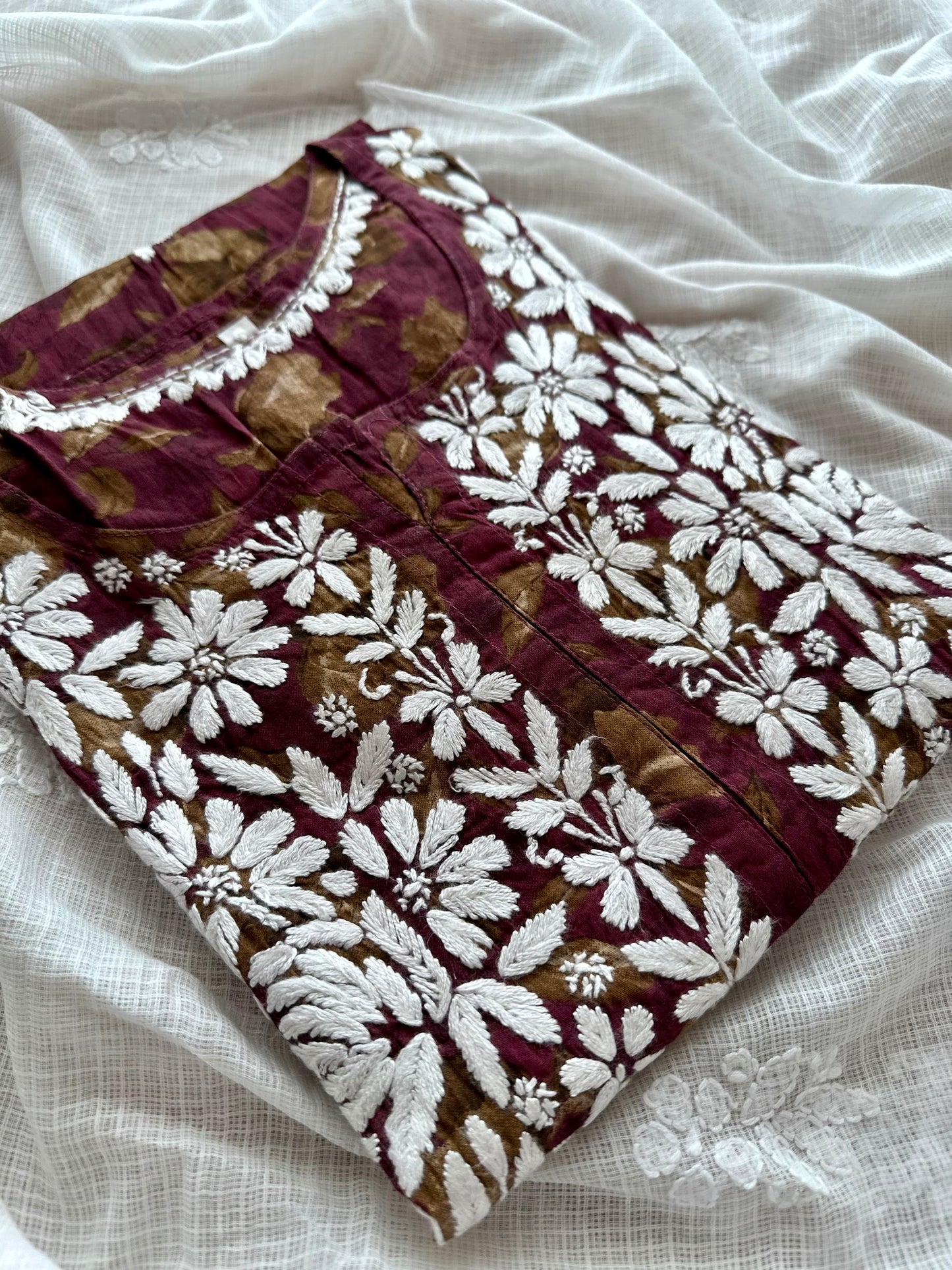 Jhilmil Chikankari Kurta