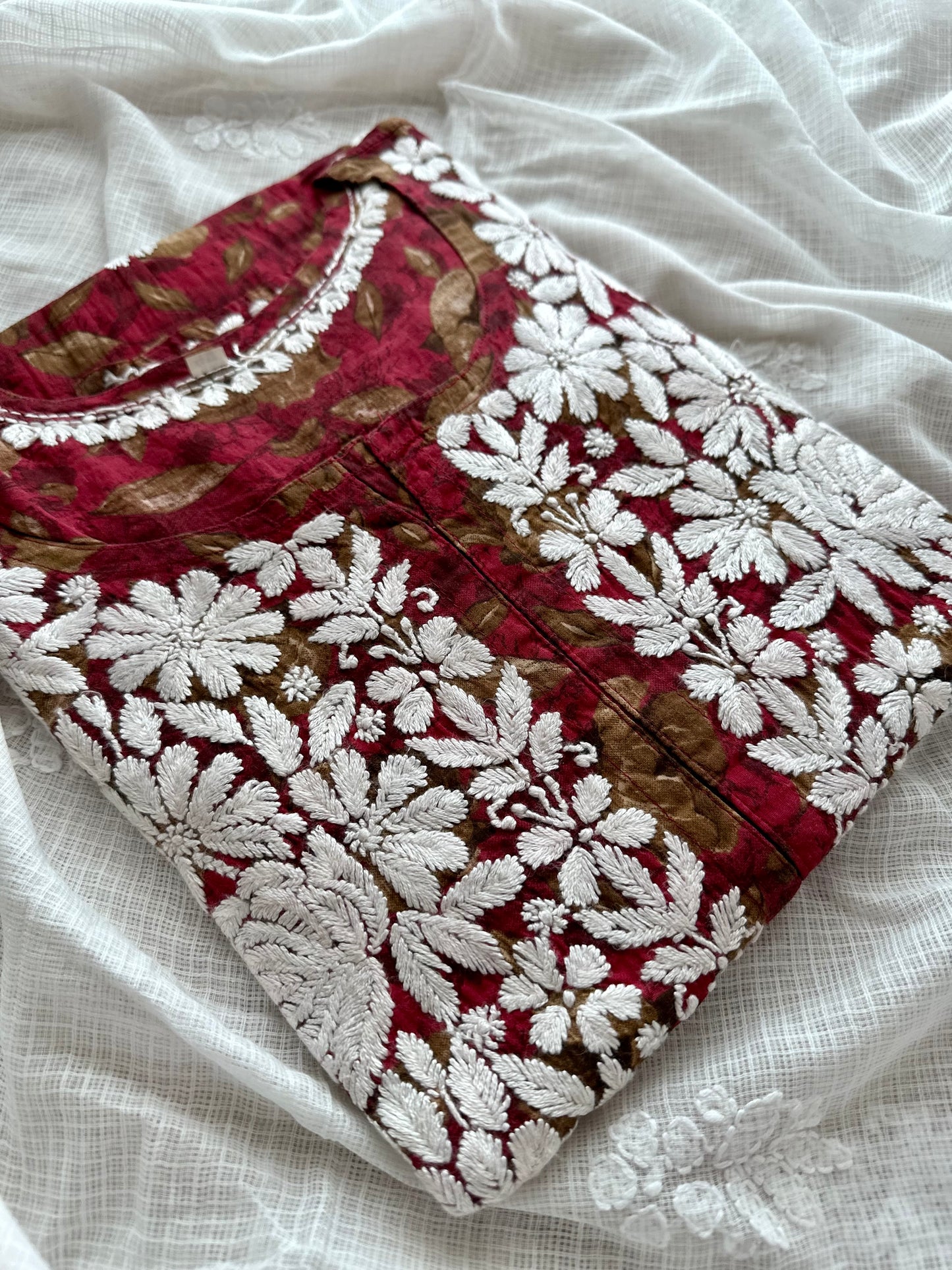 Jhilmil Chikankari Kurta