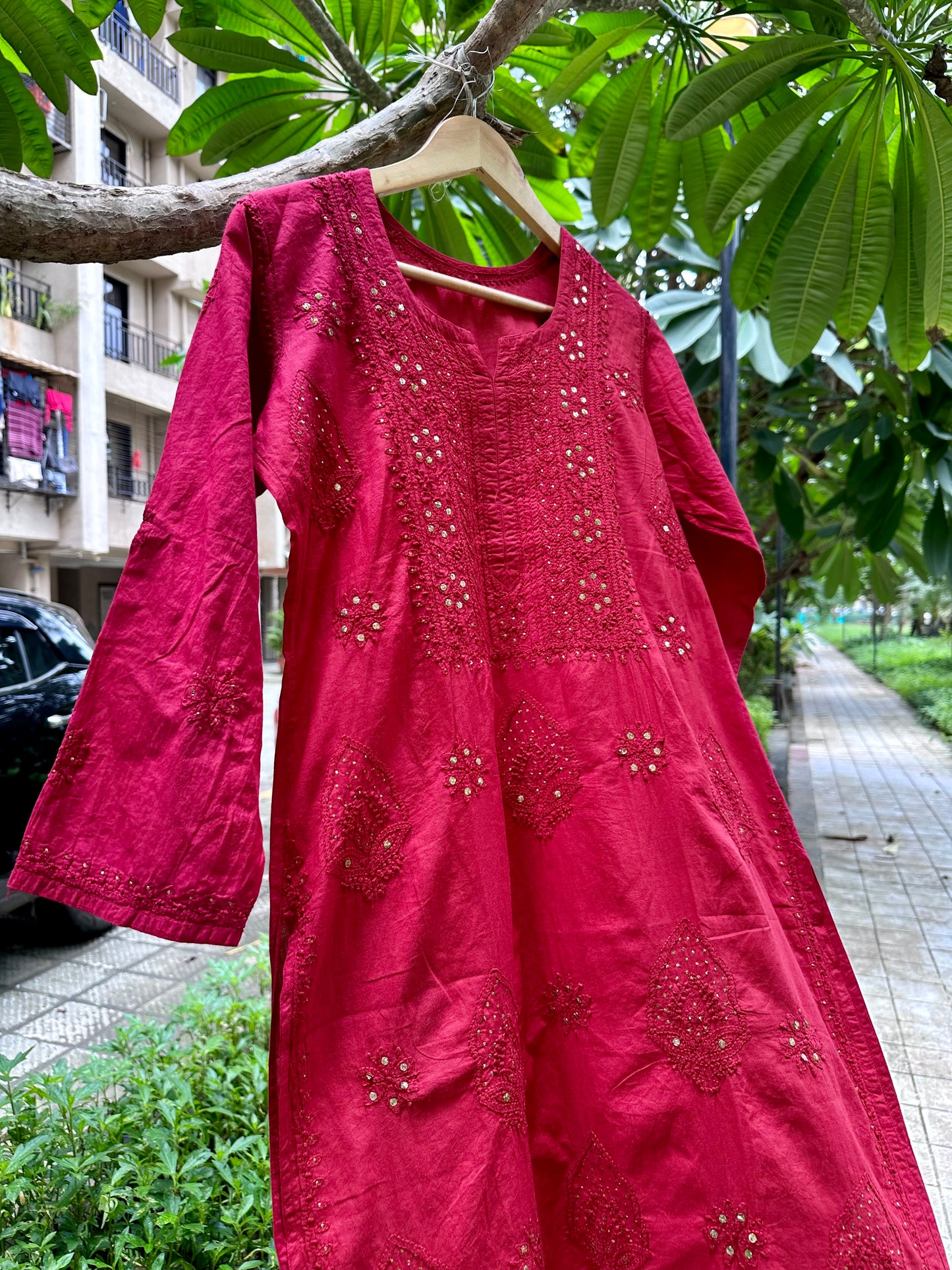 Siya Pure mul cotton Chikankari Kurta